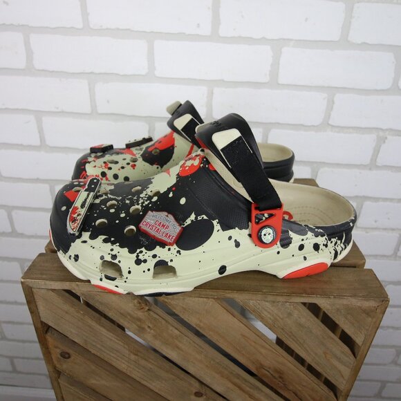 Crocs Friday The 13th All Terrain Clogs Mens 10 Womens 12 Jason Vorhees READ main image 15